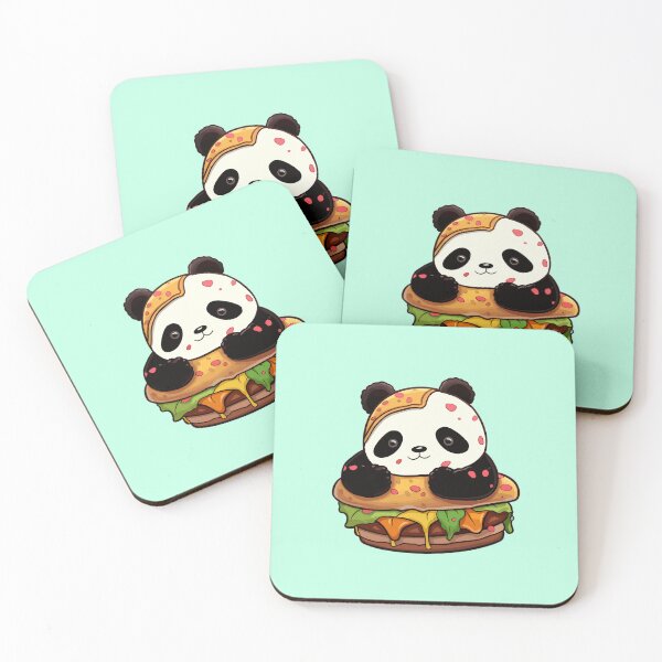 Item preview, Cute Panda Bear Burger designed and sold by RetroPrints.