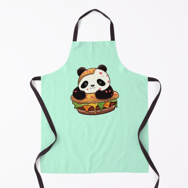 Item preview, Cute Panda Bear Burger designed and sold by RetroPrints.