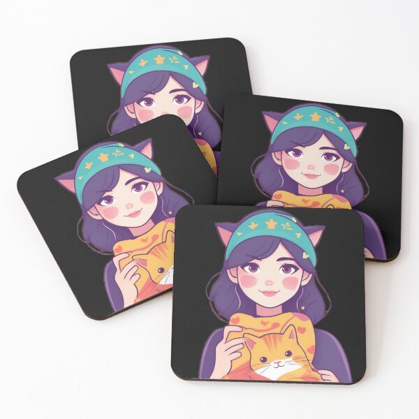 Item preview, Behind Every Strong Woman is Her Cat Sticker designed and sold by 5lav.