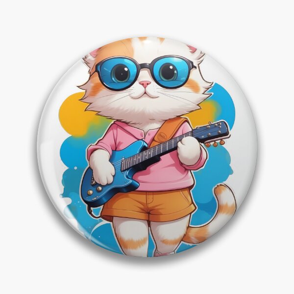Item preview, World cat day playing the guitar designed and sold by wplamkung.