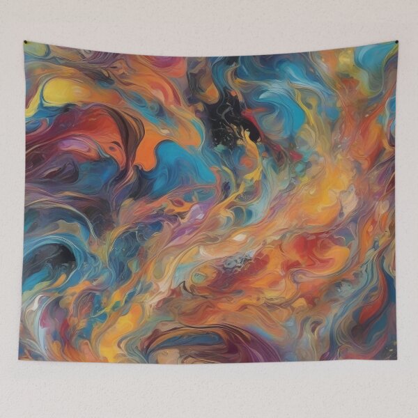 Item preview, Psychedelic Colorful Abstract Spiritual Awakening  designed and sold by Tamas Das.