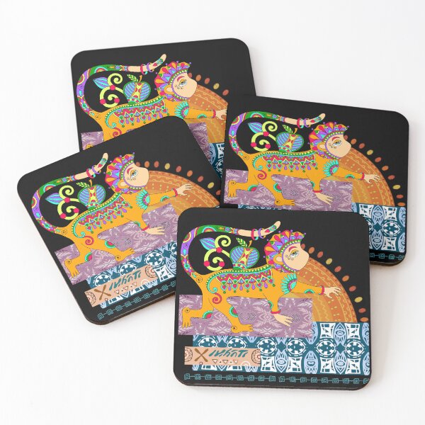 Item preview, Crazy Monkey - colorful little monkey | Wild monkey dancing in oriental style - ethno and boho, total happiness and joy of life designed and sold by Erry-ewell.