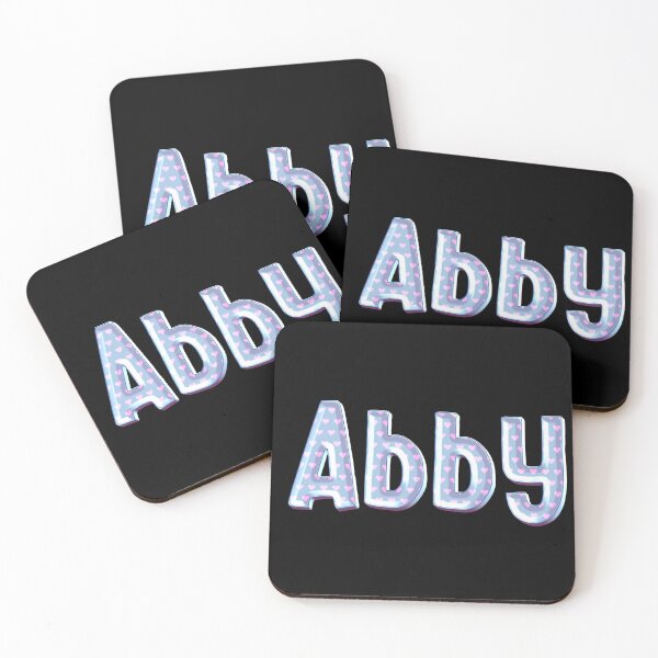 Item preview, Blue Love Abby Name Label (Black) designed and sold by NormadWorld.