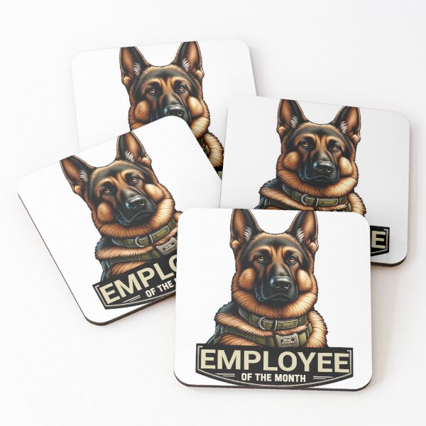 Item preview, EMPLOYEE OF THE MONTH DOG K9 FUNNY designed and sold by HYPeR-NaTUrE.