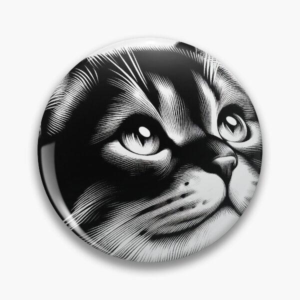 Item preview, The Enigmatic Stare of the Black Cat designed and sold by autrouvetout.