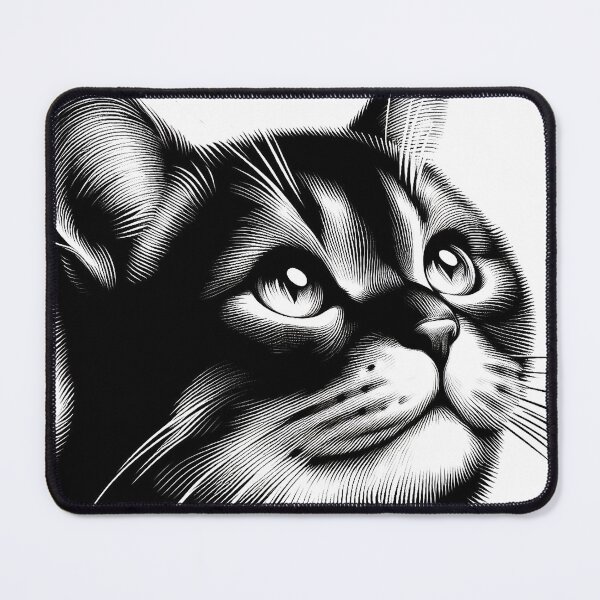 Item preview, The Enigmatic Stare of the Black Cat designed and sold by autrouvetout.