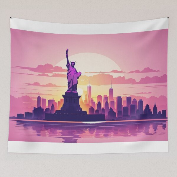 Item preview, The Silhouette of New York City Skyline designed and sold by Alexis Art Collection.