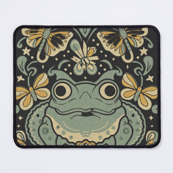 Item preview, Vintage Meadowcore Cottagecore Frogs Butterfly Art Aesthetic designed and sold by MeadowLoom.
