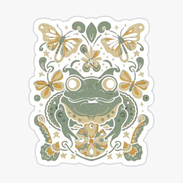 Cute Frog Enamel Camping Mug Goblincore Decor Camper 