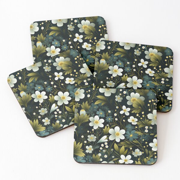 Item preview, White and Green Blooms in the Wild Forest designed and sold by PigmeArt.