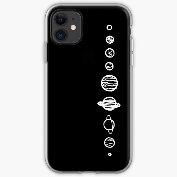 Black Planets iPhone Soft Case