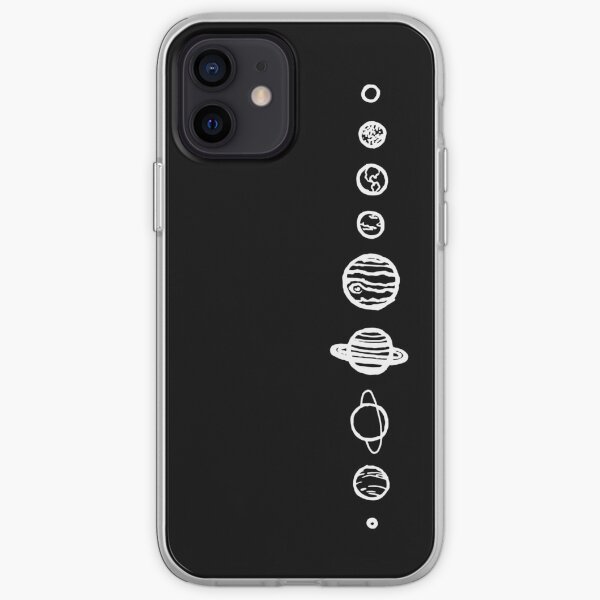Planetas negros Funda blanda para iPhone