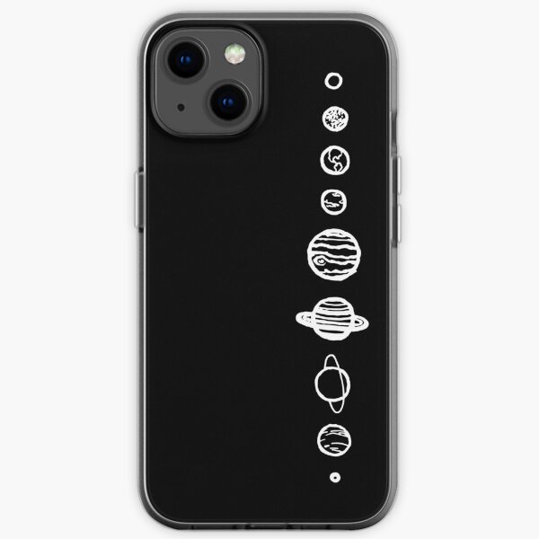 Black Planets iPhone Soft Case