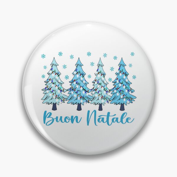 Item preview, Buon Natale Pastel Christmas Trees Italian Holiday Forest Graphic   designed and sold by Bad Kitty Designz.
