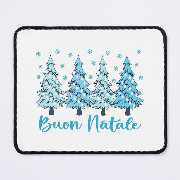 Item preview, Buon Natale Pastel Christmas Trees Italian Holiday Forest Graphic   designed and sold by Bad Kitty Designz.