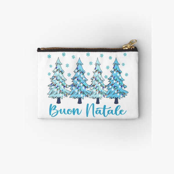Item preview, Buon Natale Pastel Christmas Trees Italian Holiday Forest Graphic   designed and sold by Bad Kitty Designz.