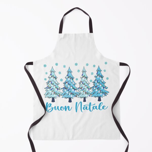 Item preview, Buon Natale Pastel Christmas Trees Italian Holiday Forest Graphic designed and sold by Bad Kitty Designz.