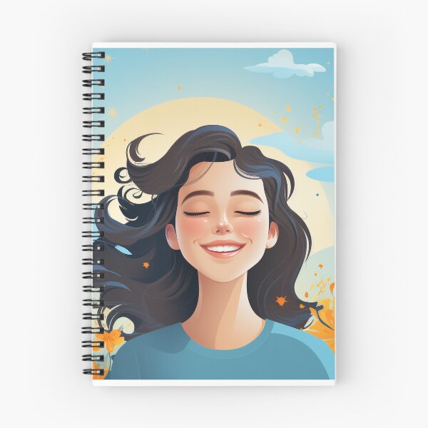 Artikelvorschau, Eine Illustration eines Mädchens mit positivem Geist entworfen und verkauft von FireFXStudio.