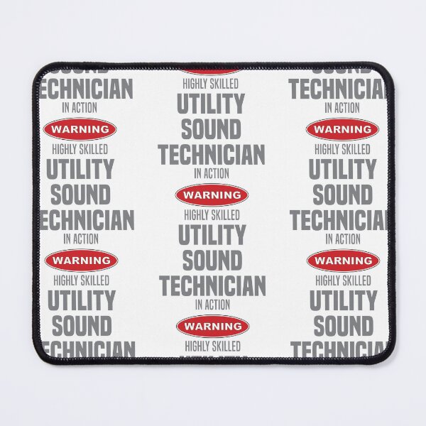 Item preview, Highly Skilled Utility Sound Technician in Action designed and sold by NermilioDesigns.