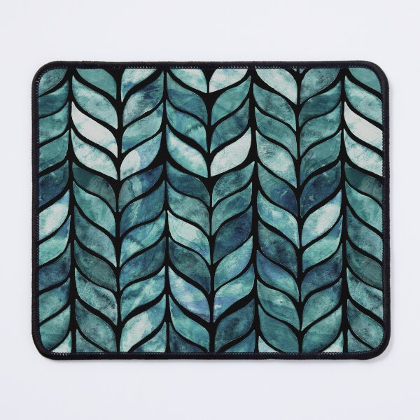 Item preview, Dramatic Watercolor Whale Tail Tiles - Teal  designed and sold by TigaTiga.