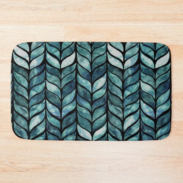 Item preview, Dramatic Watercolor Whale Tail Tiles - Teal  designed and sold by TigaTiga.
