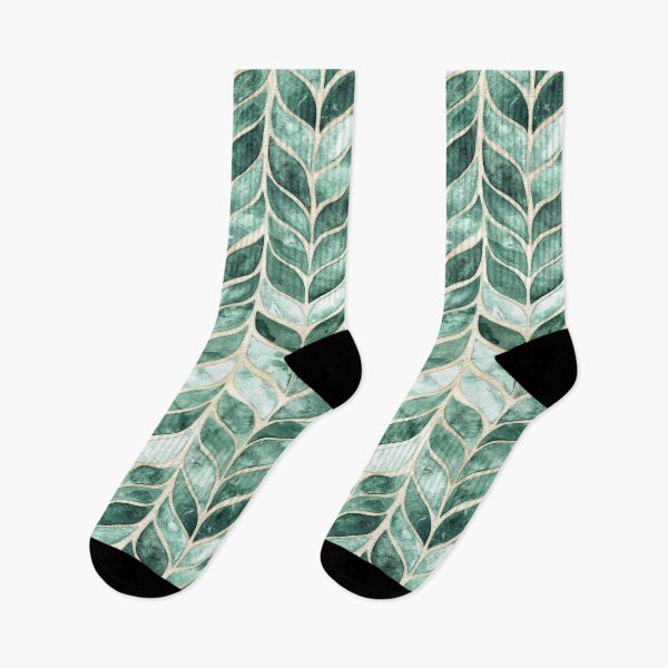 Item preview, Watercolor Whale Tail Tiles - gilded green designed and sold by TigaTiga.