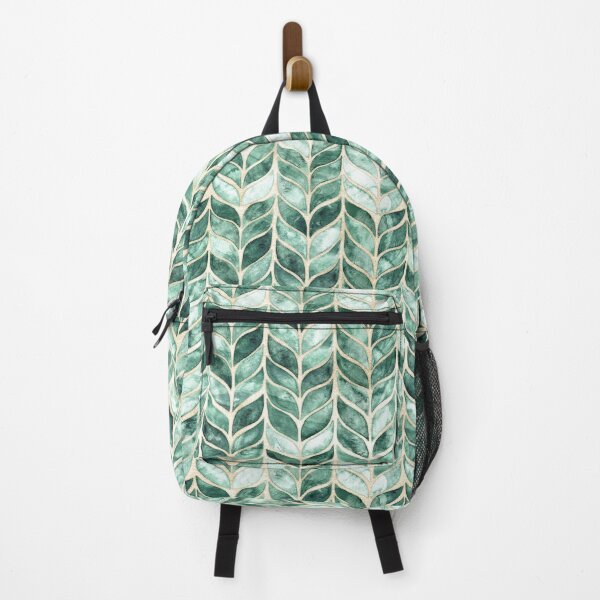 Item preview, Watercolor Whale Tail Tiles - gilded green designed and sold by TigaTiga.