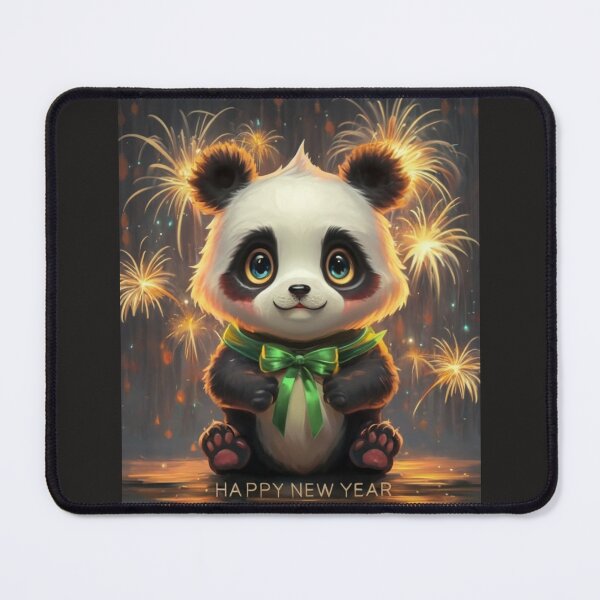 Item preview, Happy New Year Panda, Cute Holiday Panda designed and sold by Krieghorn.