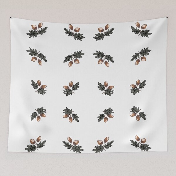 Item preview, Hazelnut Branch Symmetrical Pattern designed and sold by Anton Repetto.