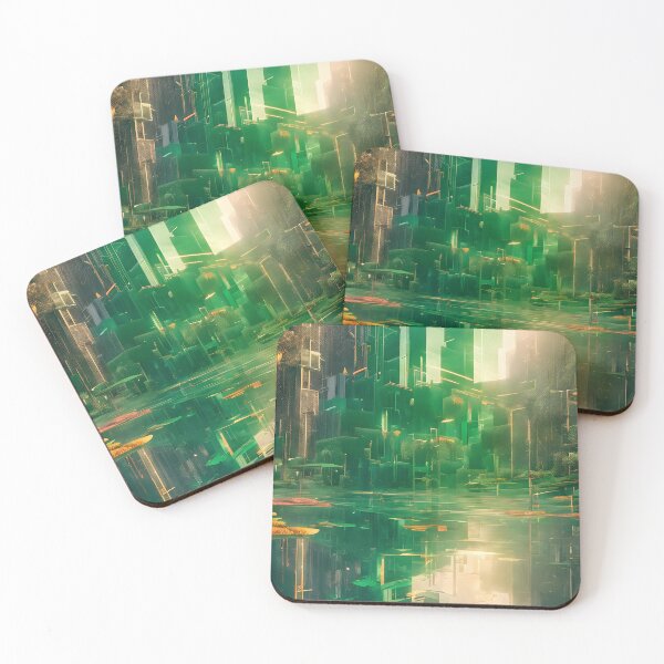 Artikelvorschau, Metropole im Overdrive Green City Modernart entworfen und verkauft von Plus31Designs.