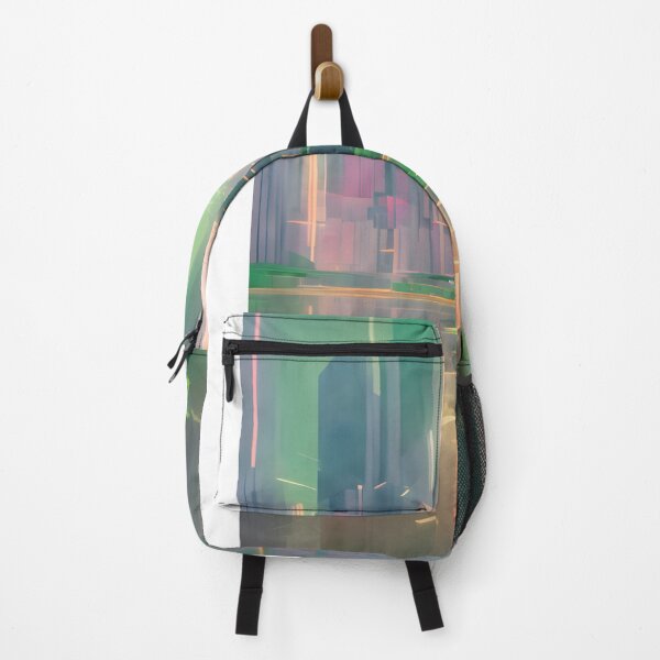 Artikelvorschau, Metropole in Overdrive Purple Green City Modernart entworfen und verkauft von Plus31Designs.