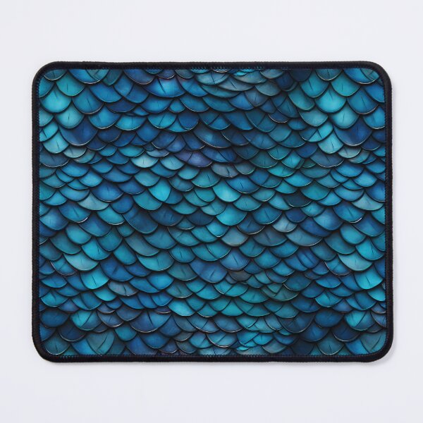 Item preview, Blue Dragon Scale Pattern designed and sold by spookycutepeeps.