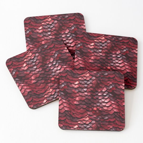Item preview, Red Dragon Scale Pattern designed and sold by spookycutepeeps.