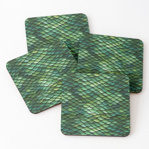 Item preview, Green Dragon Scale Pattern designed and sold by spookycutepeeps.