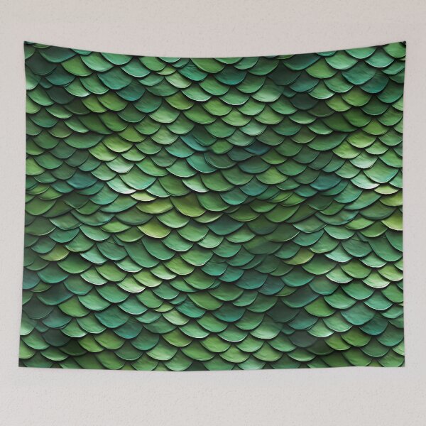 Item preview, Green Dragon Scale Pattern designed and sold by spookycutepeeps.