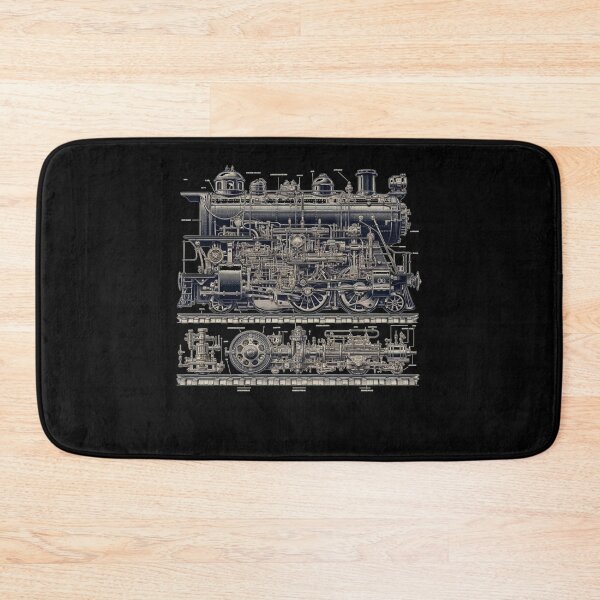Item preview, Classic Locomotive: Technical Drawing designed and sold by ChromaticBlend.