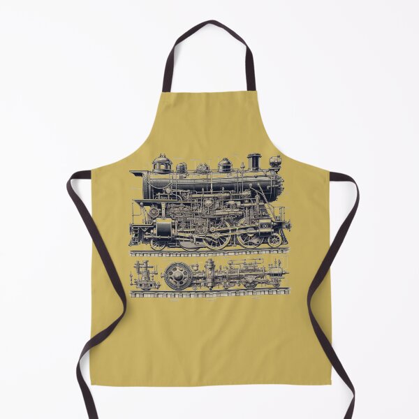 Item preview, Classic Locomotive: Technical Drawing designed and sold by ChromaticBlend.