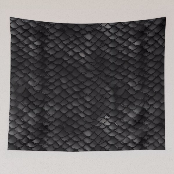 Item preview, Black Dragon Scale Pattern designed and sold by spookycutepeeps.