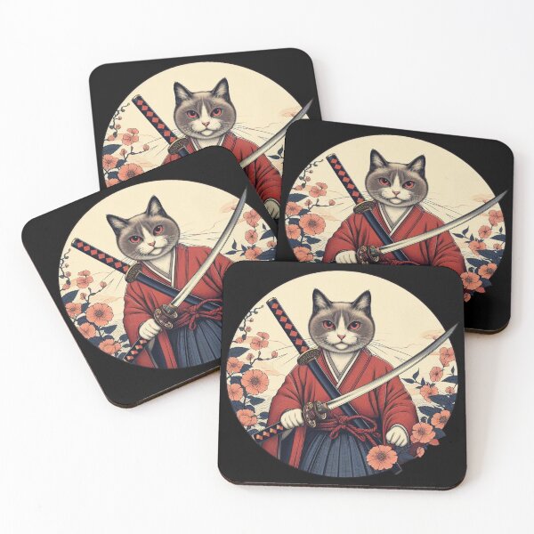 Item preview, Cat with Katana designed and sold by Azrora.