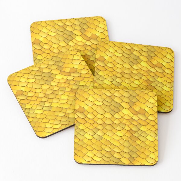 Item preview, Yellow Dragon Scale Pattern designed and sold by spookycutepeeps.