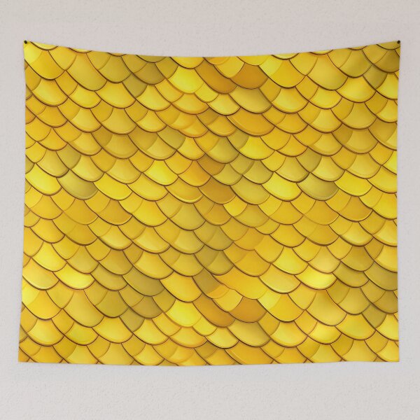 Item preview, Yellow Dragon Scale Pattern designed and sold by spookycutepeeps.