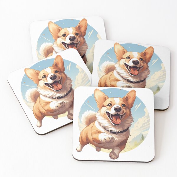 Item preview, Corgi leap print designed and sold by PatentedPrints.