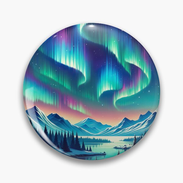 Item preview, Aurora Boreal Illustration designed and sold by unrealartwork.