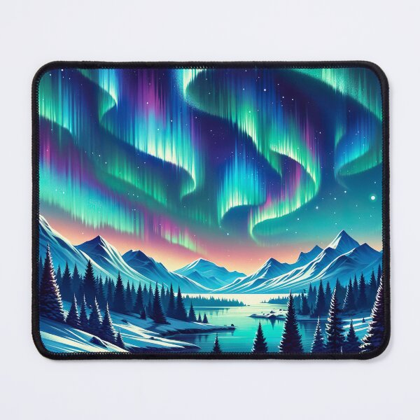 Item preview, Aurora Boreal Illustration designed and sold by unrealartwork.
