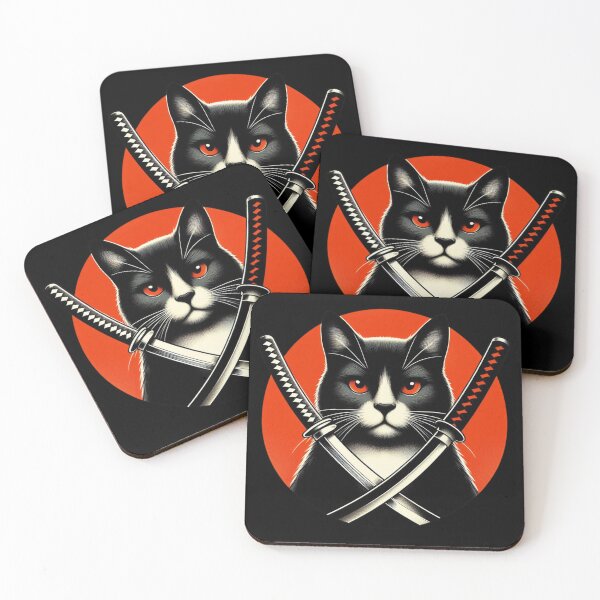 Item preview, Cat with Katana designed and sold by Azrora.