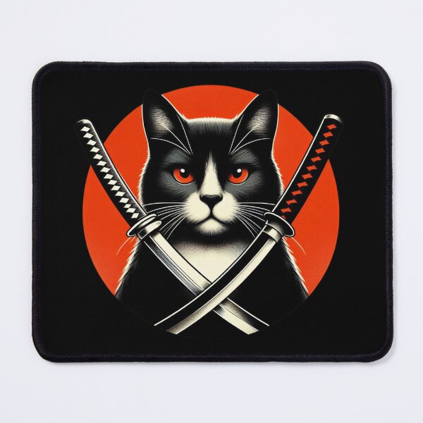 Item preview, Cat with Katana designed and sold by Azrora.