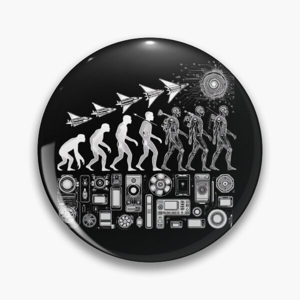 Item preview, Tech Evolution: Futuristic Black & White Outlines designed and sold by COPYCRAVE.