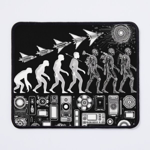 Item preview, Tech Evolution: Futuristic Black & White Outlines designed and sold by COPYCRAVE.