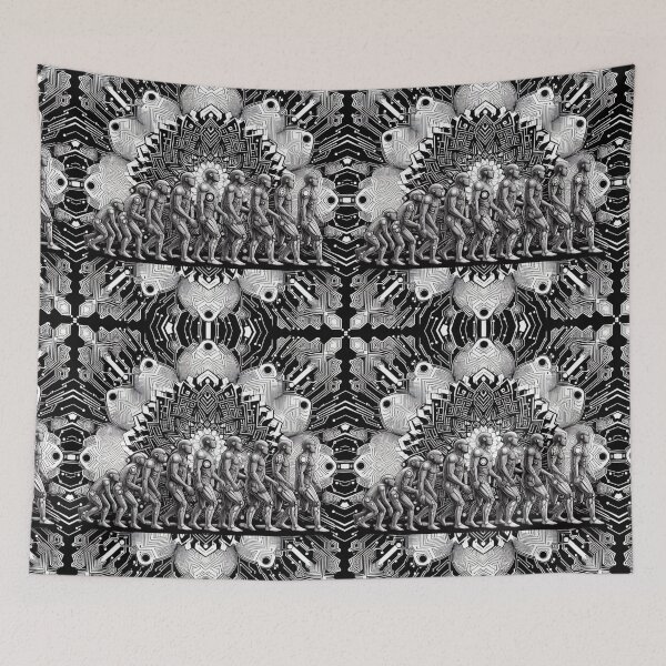 Item preview, Tech Evolution: Futuristic Black & White Outlines designed and sold by COPYCRAVE.