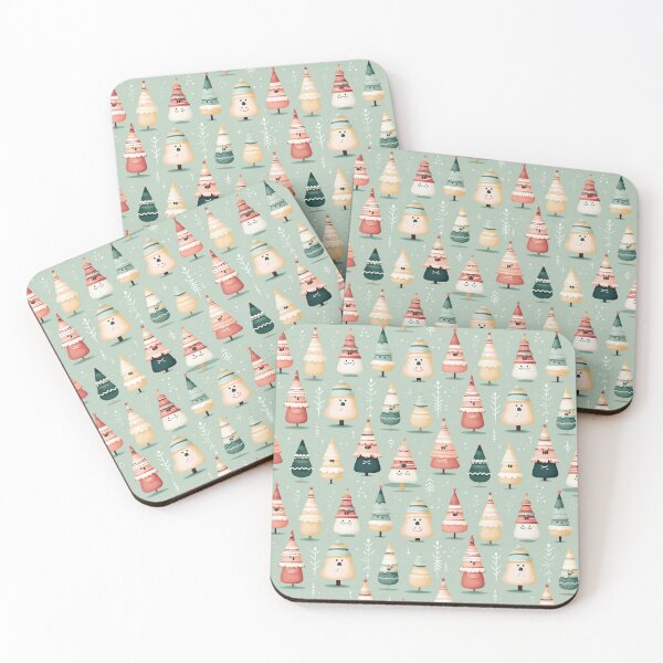 Item preview, chrismass tree seamless pattern pastel colour stlye designed and sold by pp-por.
